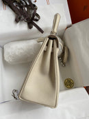 Bolsa Hermes Kelly Off White 25cm