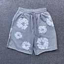 Shorts Moletom Cotton Wreath Denim Tears (Pronta entrega)