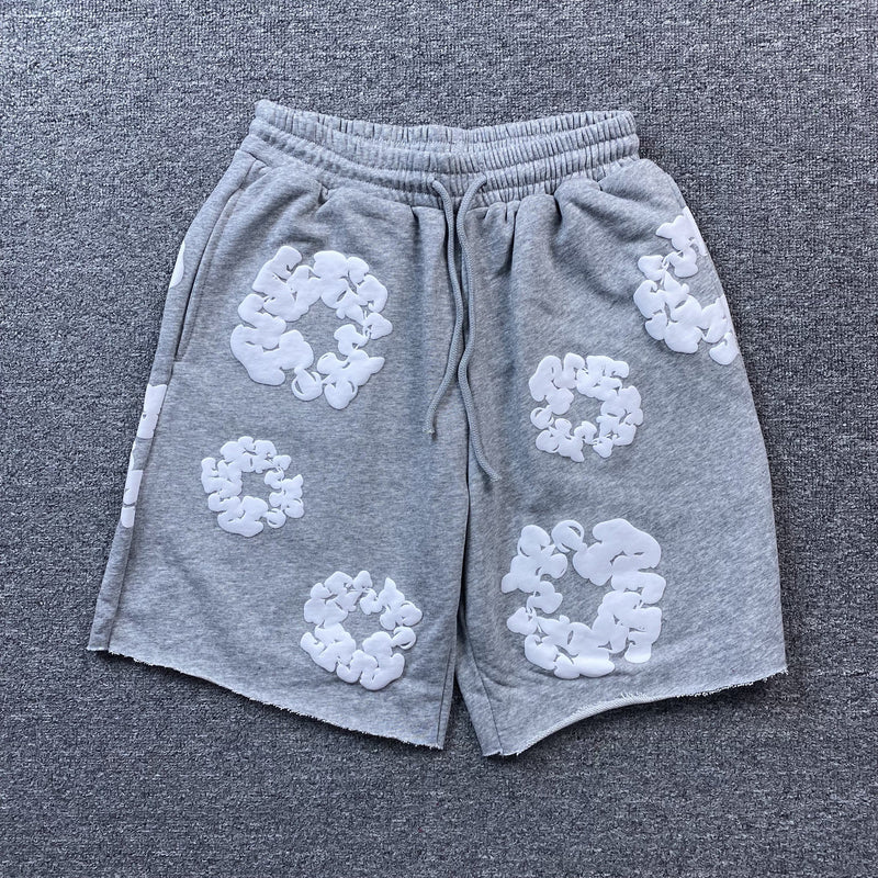 Shorts Moletom Cotton Wreath Denim Tears (Pronta entrega)