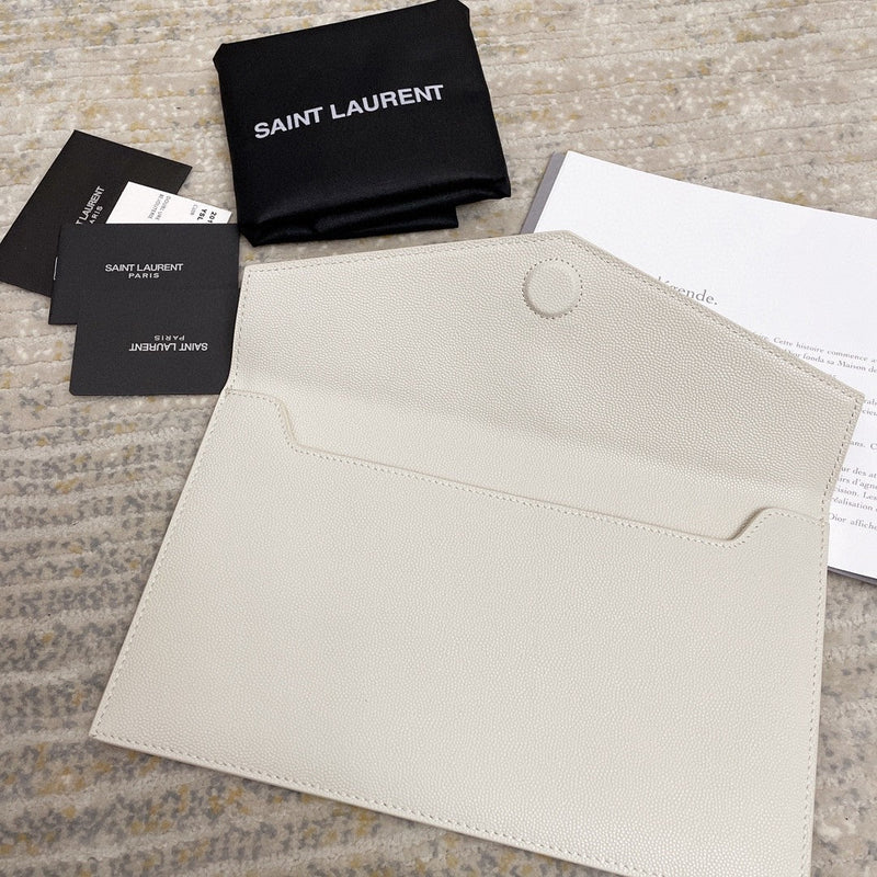 Saint Laurent Wallet White