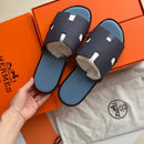 Hermes Izmir Sandal Marine Brown Epsom Leather