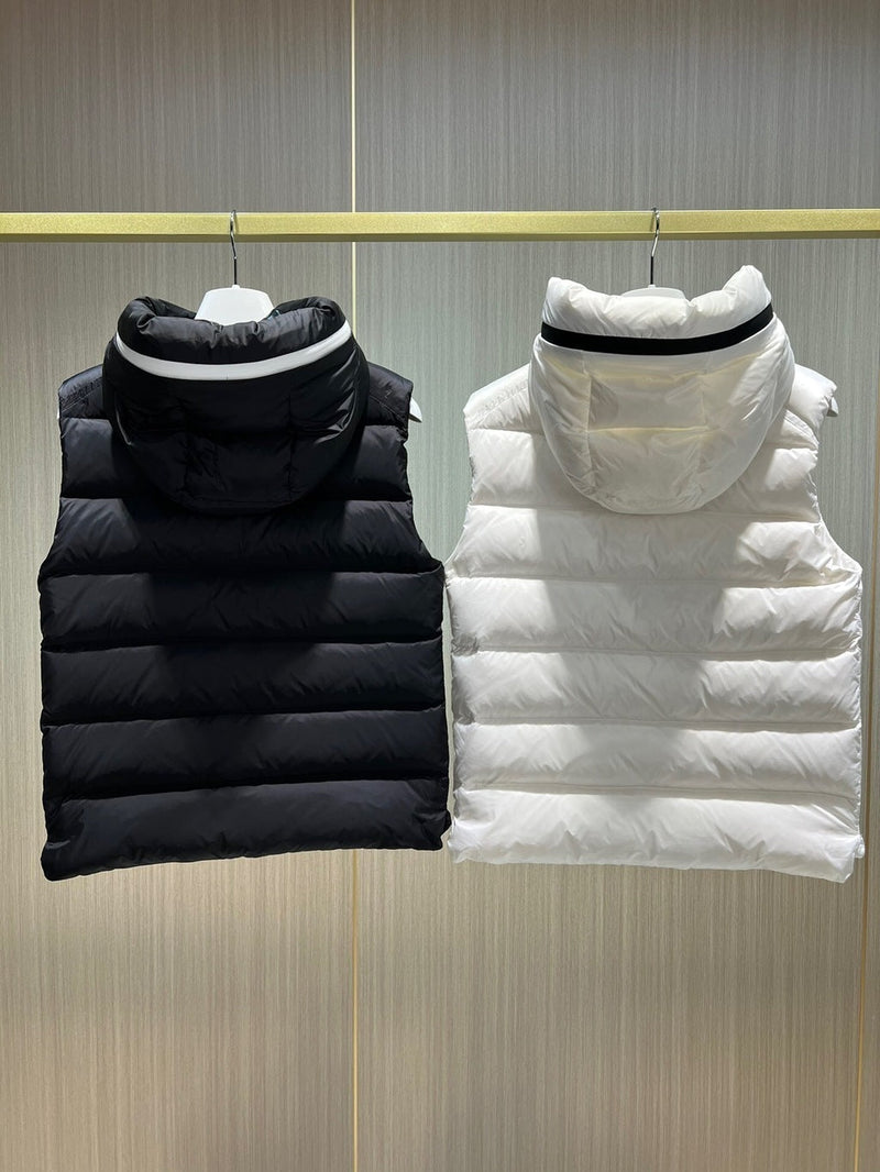 MONCLER SLEEVELESS - BOURNE WHITE \ BLACK