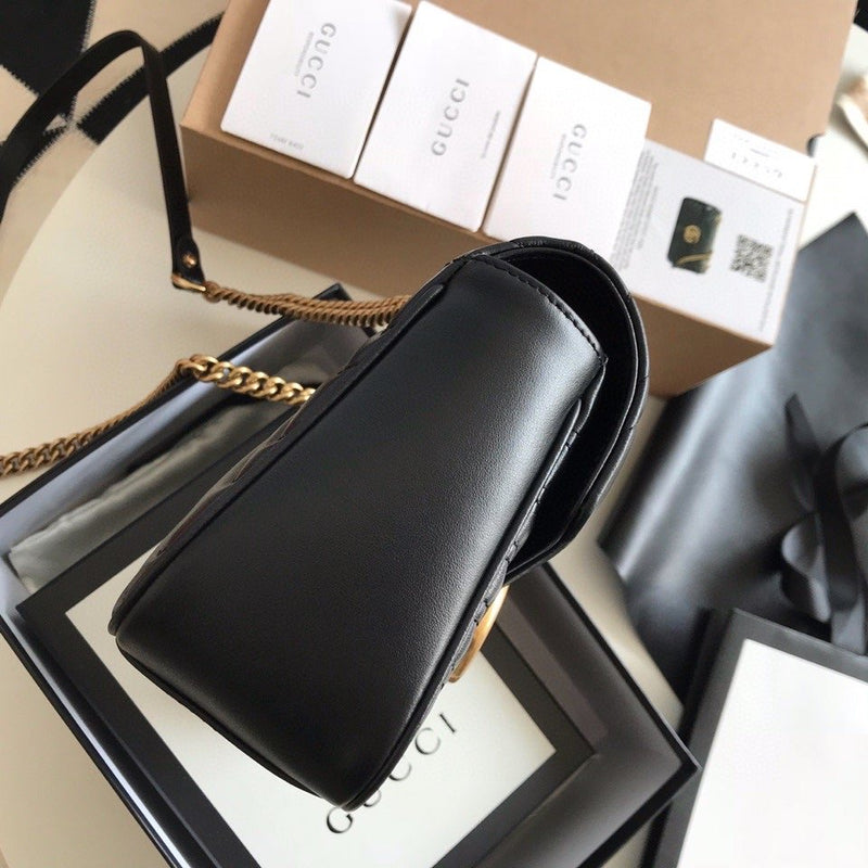 Gucci GG Marmont Small Matelasse Bag Black  (Pronta entrega)