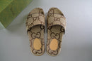 Gucci maxi GG canvas slide sandal
