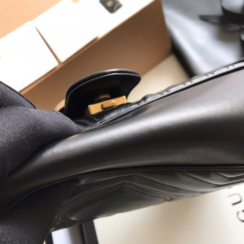Gucci GG Marmont Small Matelasse Bag Black  (Pronta entrega)