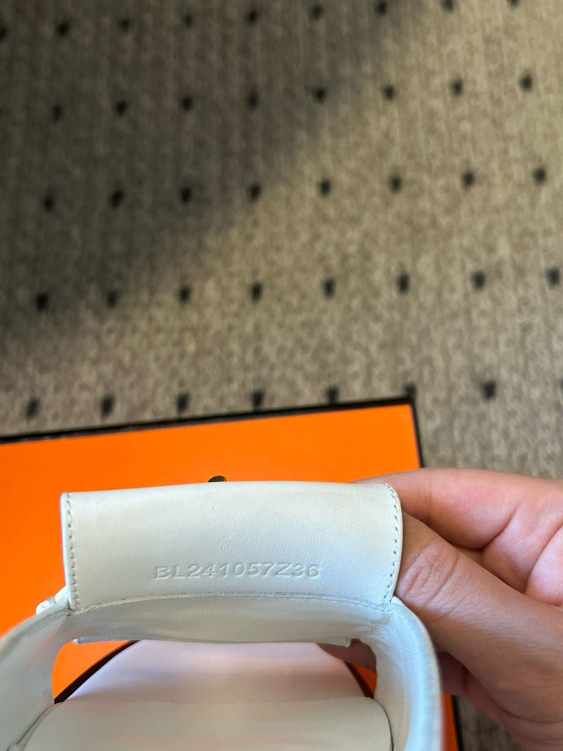 Hermes Sandal White