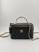 Bolsa Chanel Black Gold