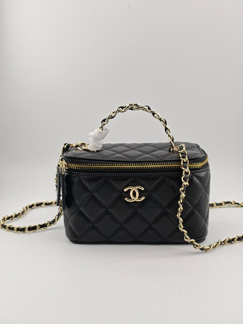 Bolsa Chanel Black Gold