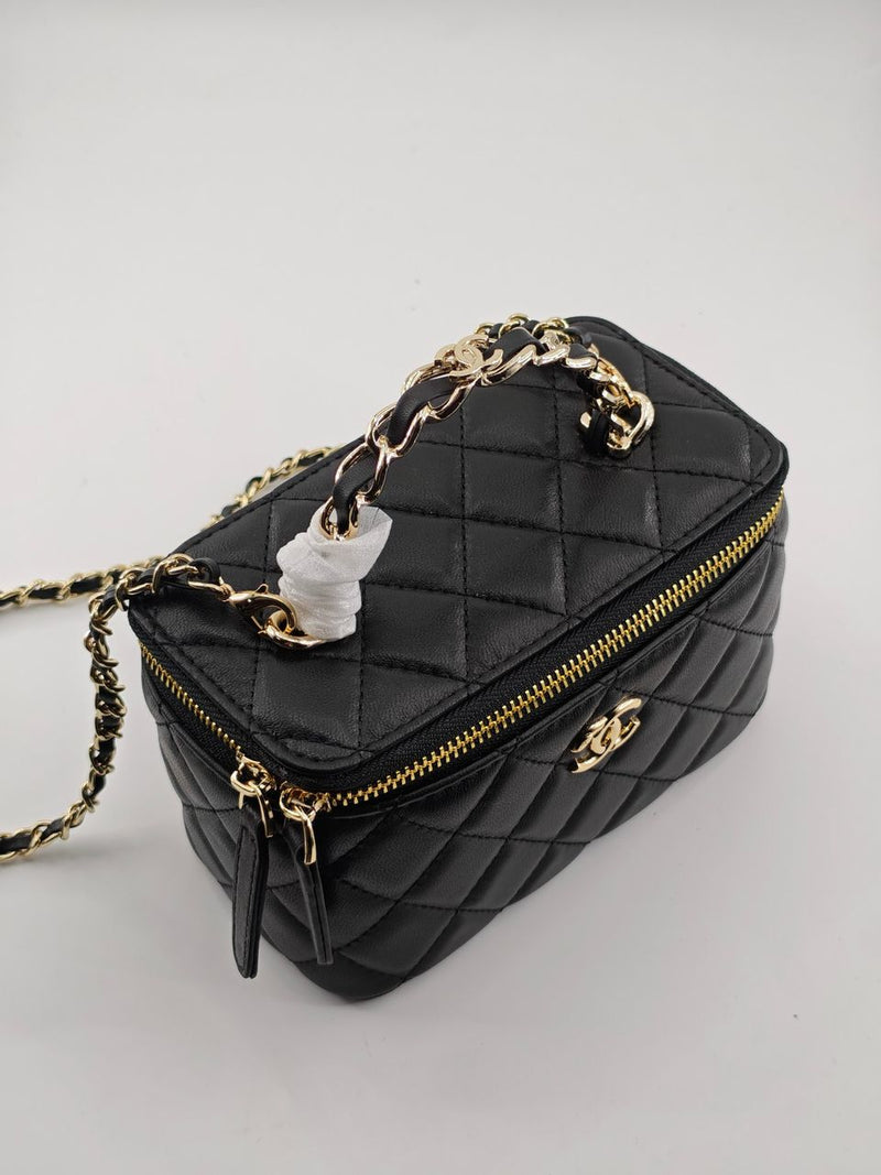 Bolsa Chanel Black Gold