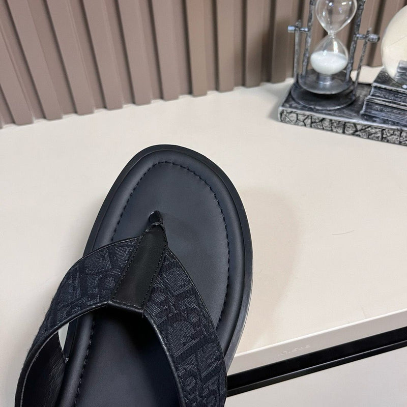 Sandália Jacquard Dior Oblique Black