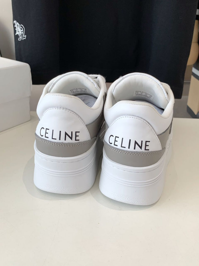 CELINE Sneakers With Wedge Outsole In Calfskin Leather