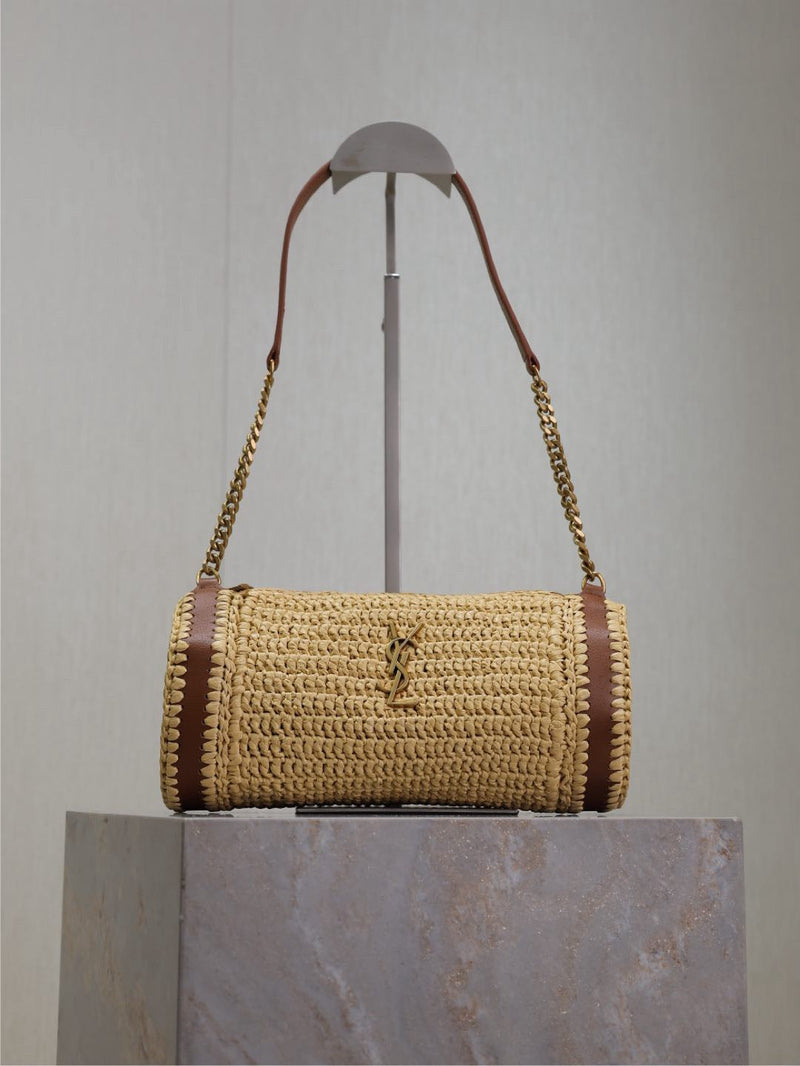 Saint Laurent Raffia Shoulder Bag