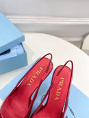 Prada Scarpin Slingback Red