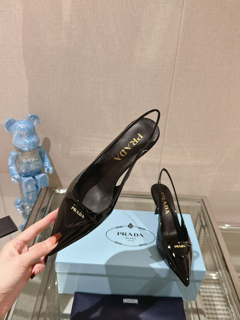 Prada Scarpin Slingback Black