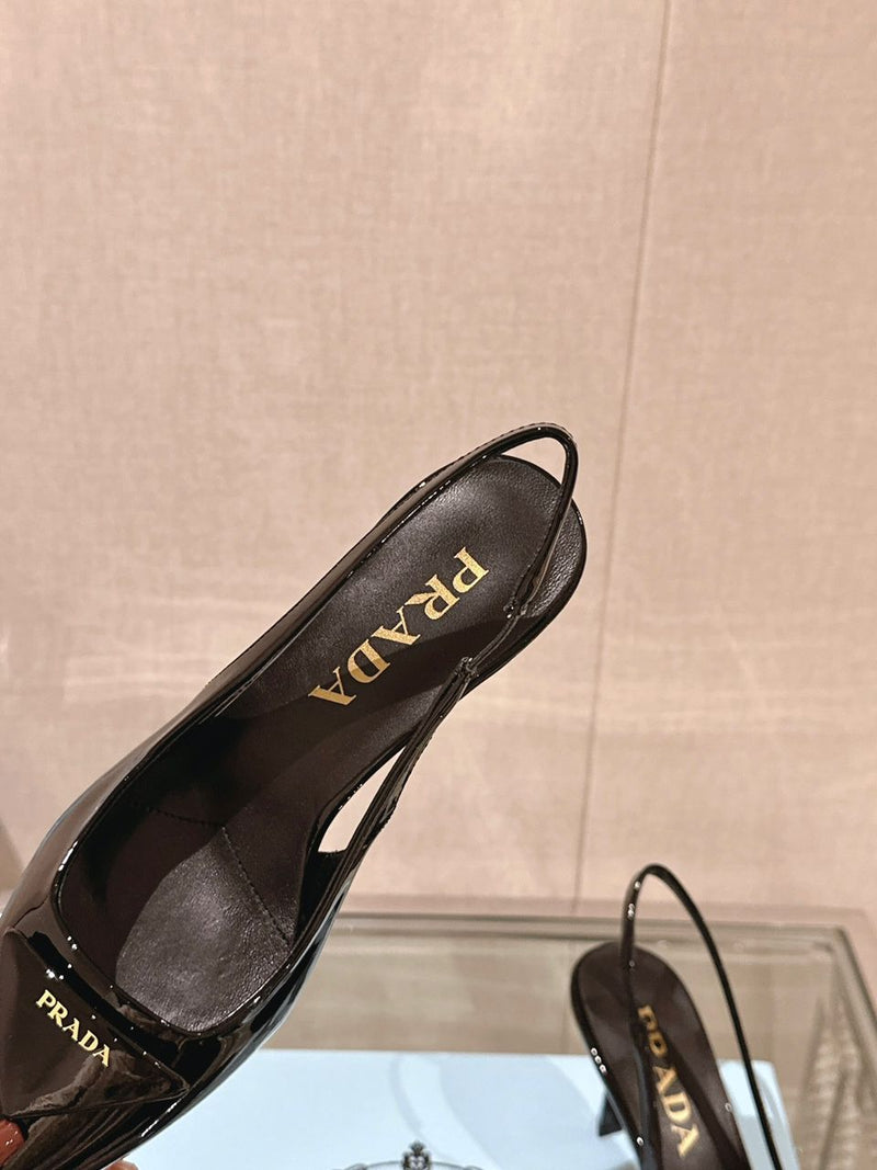 Prada Scarpin Slingback Black