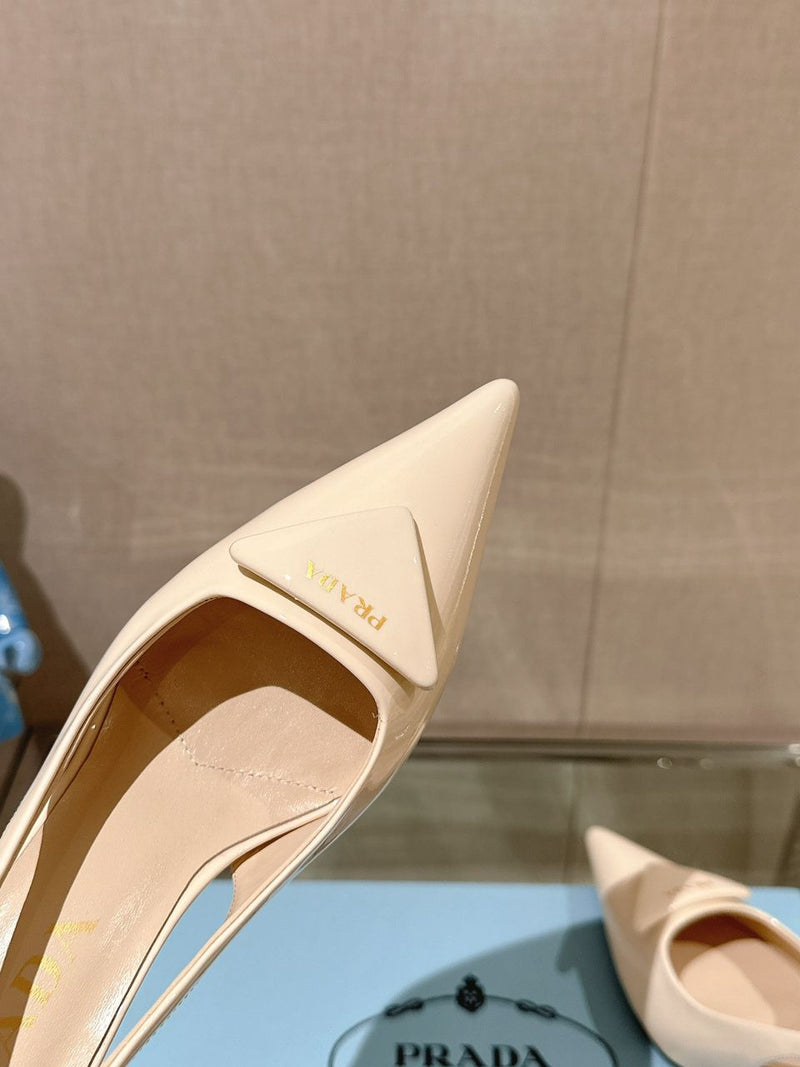 Prada Scarpin Slingback White