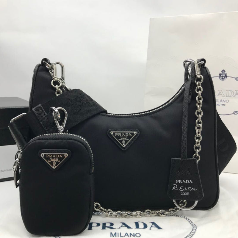 Bolsa Prada Re-Edition 2005 em Nylon Black ( Pronta entrega )