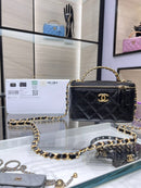 Bolsa Chanel Black Gold