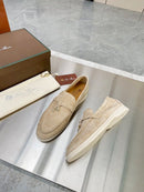 Loro Piana casual shoes Suede Goatskin Leather