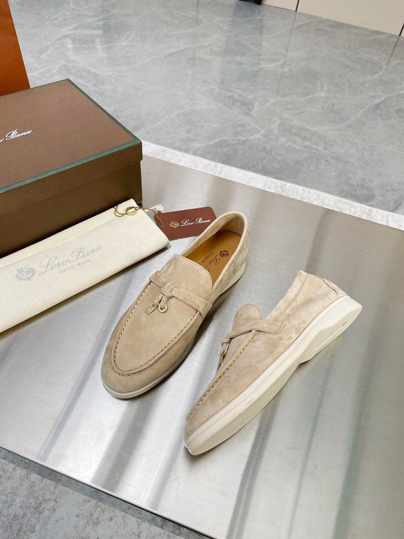Loro Piana casual shoes Suede Goatskin Leather