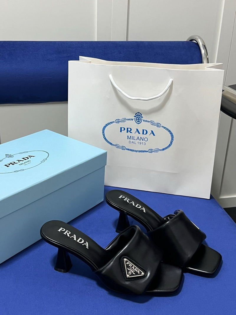 Prada Leather Mule Soft 65mm Black