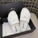 Prada Padded Slides White Nappa Leather