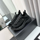 Chanel Suede Calfskin Mixed Fibers CC Black