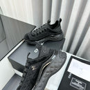 Chanel Suede Calfskin Mixed Fibers CC Black