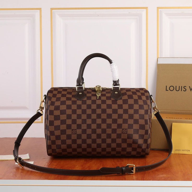 Lv Speedy Bandoulière Damier Ébène ( Pronta entrega )