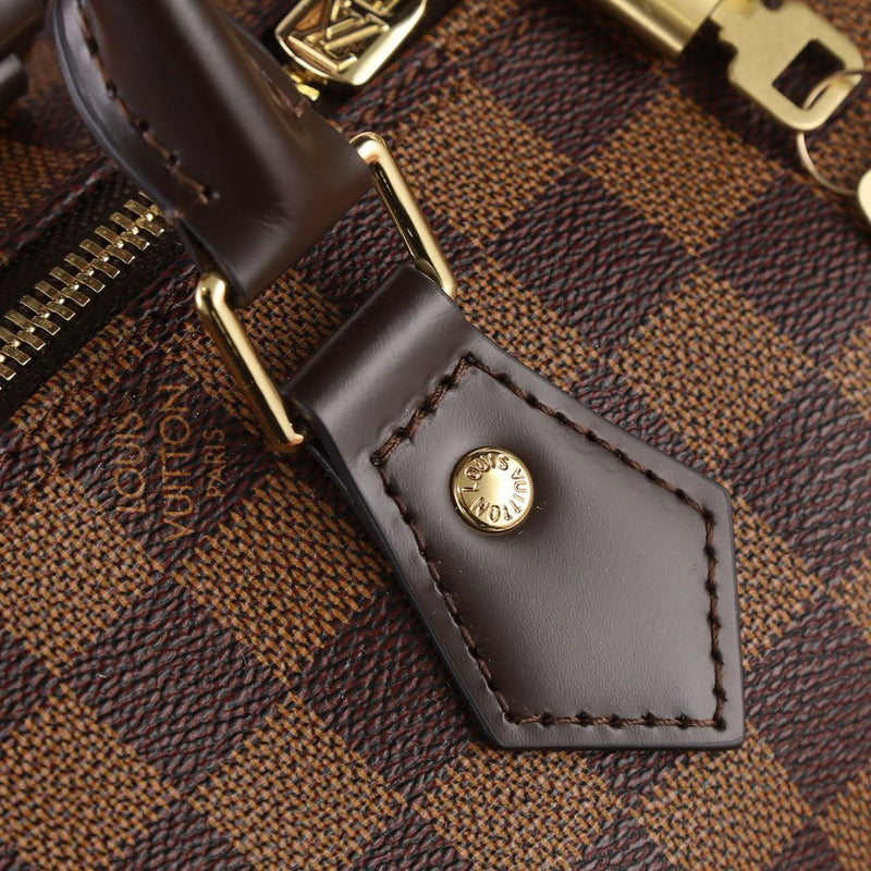 Lv Speedy Bandoulière Damier Ébène