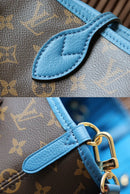 Lv Neverfull Bandoulière Inside Out MM Gaston Blue