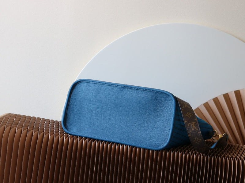 Lv Neverfull Bandoulière Inside Out MM Gaston Blue