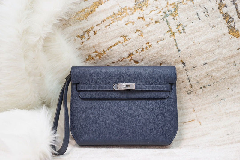 Bolsa Hermes Kelly Dépêches 25 Navy