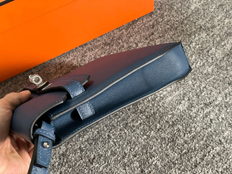 Bolsa Hermes Kelly Dépêches 25 Blue