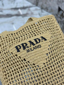 Prada Raffia Tote Bag