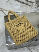 Prada Raffia Tote Bag