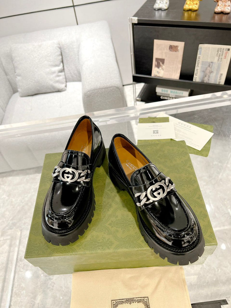 Mocassim Gucci Interlocking GG Black