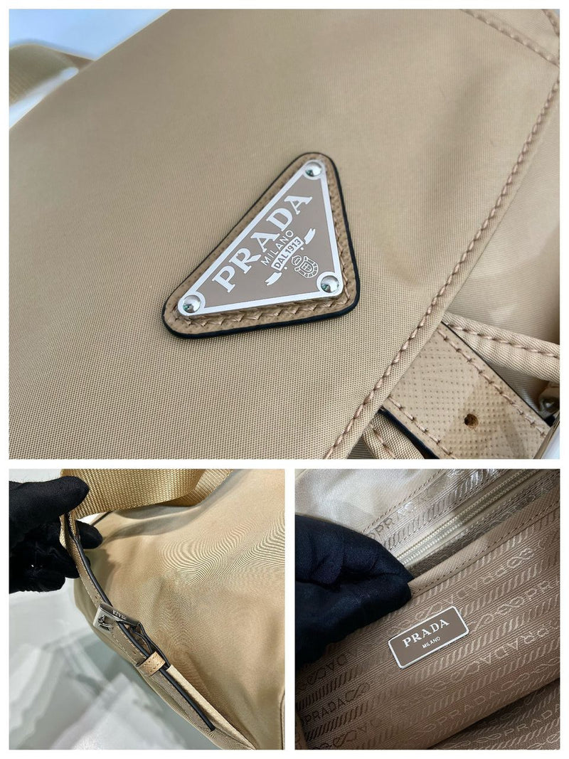 Mochila Prada Re-Nylon Desert Beige