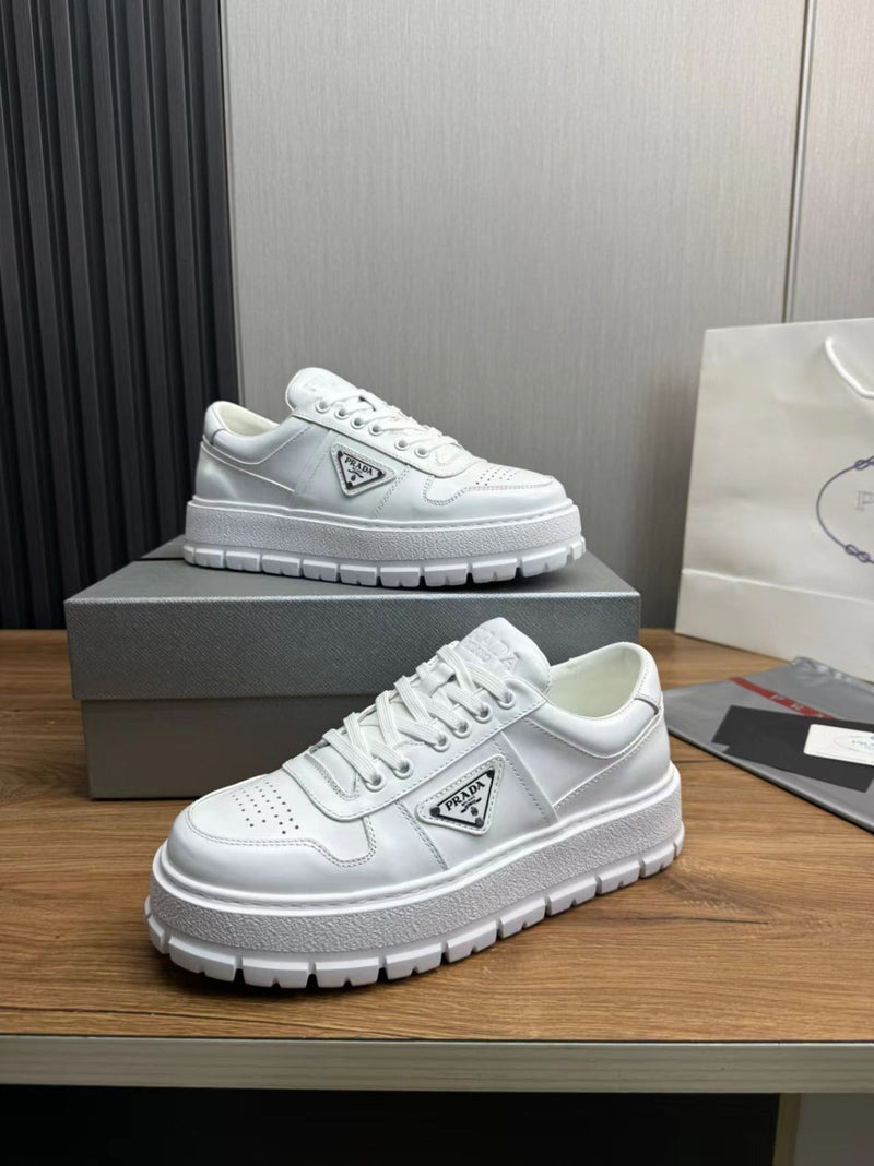 Prada Leather Sneaker White