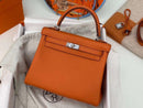 Bolsa Hermes Kelly Orange 25cm (Pronta Entrega)