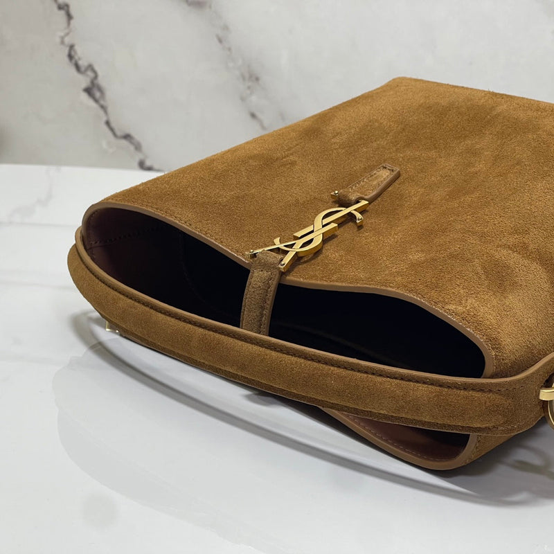 Bolsa Saint Laurent Le 37 Suede Brown