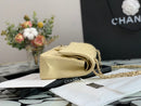 Chanel Classic Double Flap Quilted Medium Beige Clair