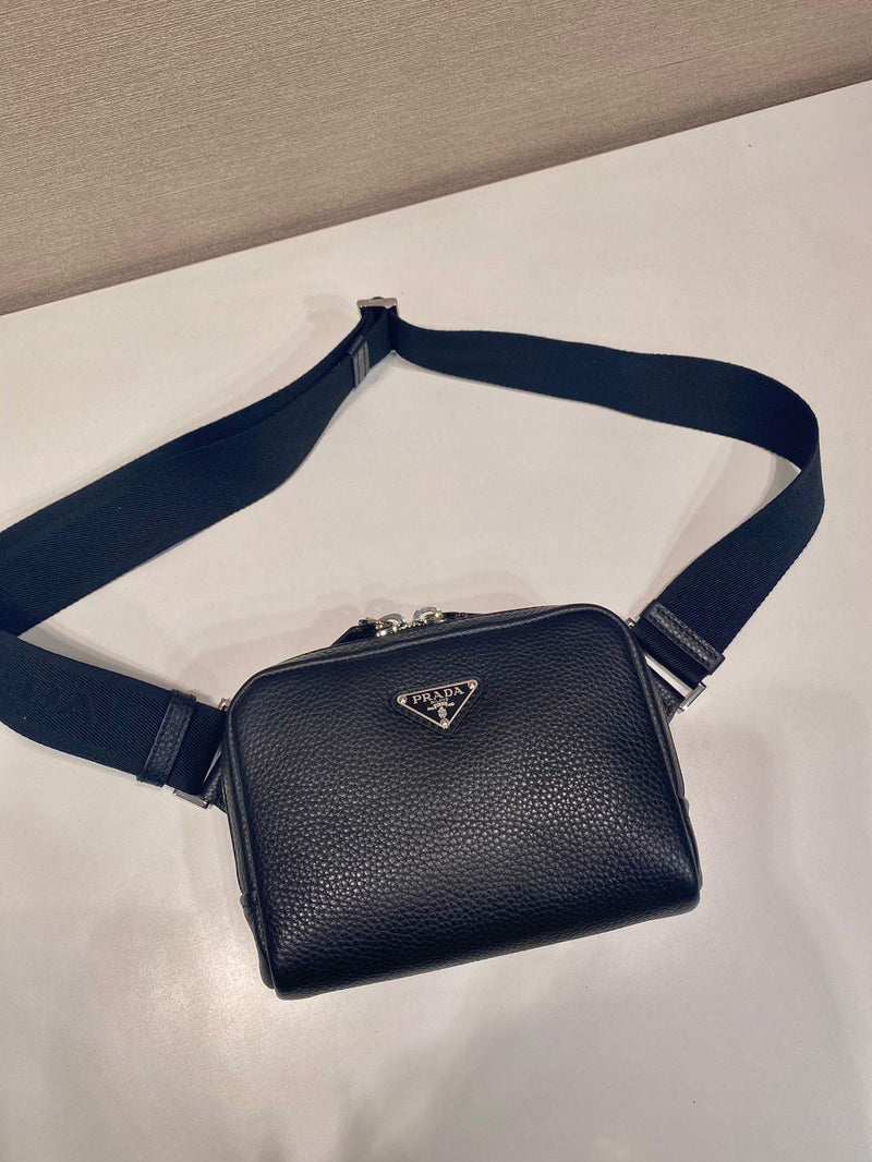 Prada Brique Shoulder Bag Black