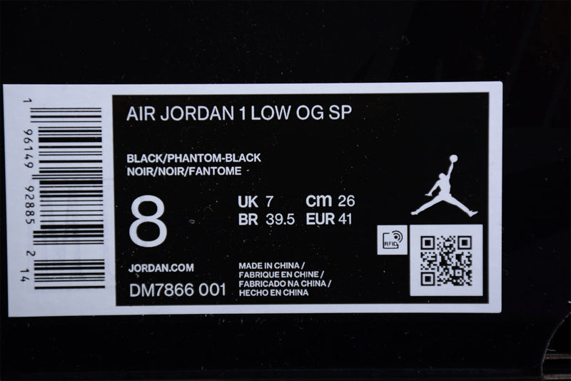 Jordan 1 Retro Low OG SP Travis Scott Black Phantom DM7866-001
